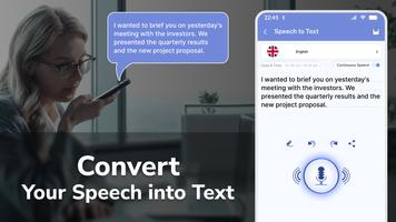 Speech To Text Converter 포스터