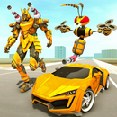 Bee Flying Jet Robot Car Games APK