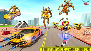 Bee Robot Car Transformation imagem de tela 2