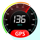 عداد السرعة GPS: عداد المسافات الرقمي وعداد السرعة أيقونة