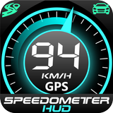 GPS-snelheidsmeter HUD digitale display-icoon