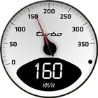 Tachometer-HUD-Radarwarner & Karten suchen Zeichen