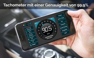 Tachometer & GPS Kilometerzähler - Route Planer Plakat