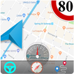 GPS خريطة عداد السرعة سرعة الخريطة حي و قيادة محزر