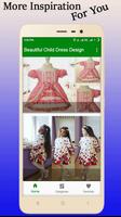 BeautifulLittle Girl Dress Design Affiche