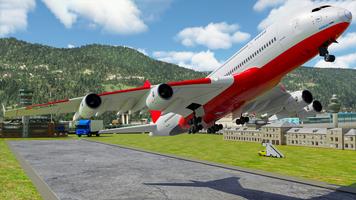 Plane Flight Simulator Game 3D Affiche