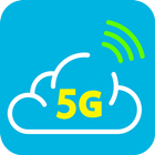 Miernik prędkości internetu 5G ikona
