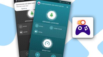 Poster Game booster & Net speed meter