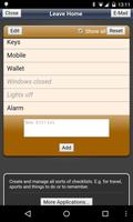 Checklist Lite اسکرین شاٹ 1