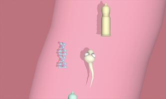 Sperm journey 3D اسکرین شاٹ 2