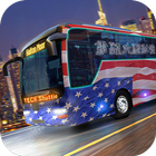 American Bus Game Driving Sim icône