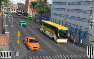 American Bus Game Driving Sim Affiche