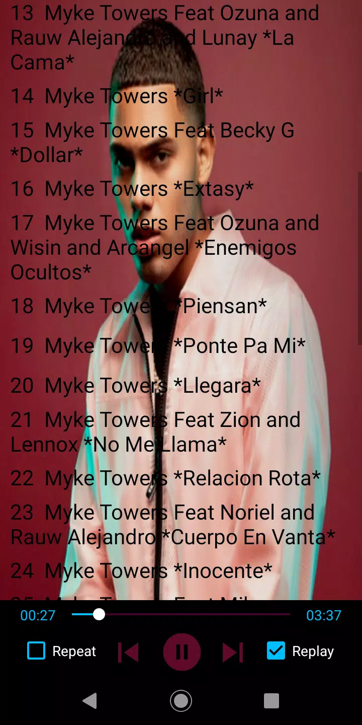 Descarga de APK de Myke Towers 42 Songs Listen Offline para Android