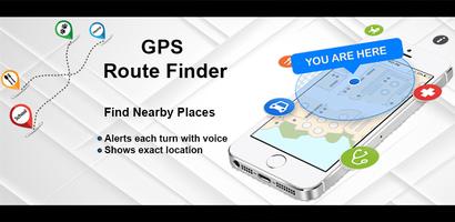 GPS Navigation Live Map Road पोस्टर