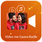 Video me Gana Badle : Audio Video Editor Mixer icône