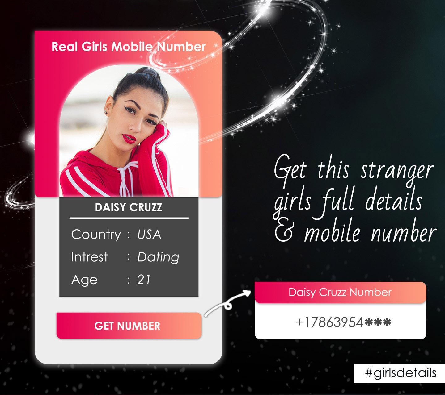 The description of Girls Mobile Number (Girlfriend Calling Prank) App.