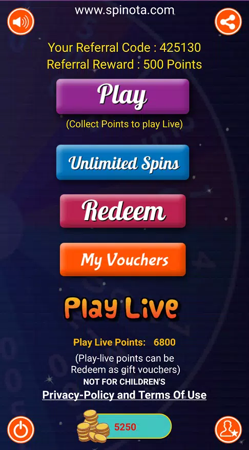 Spinota - Spin and Earn Free Points