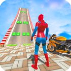 Spiderhero Bike Stunt Games - Mega Ramp Bike Games icône