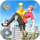 Flying Spider Rope Hero - Gangster Crime City icône