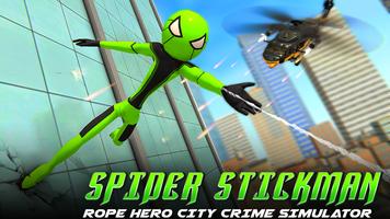 Spider-man: Stickman Rope Hero Cartaz