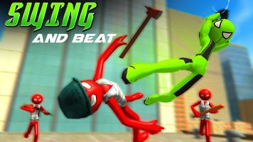 Spider-man: Stickman Rope Hero imagem de tela 1