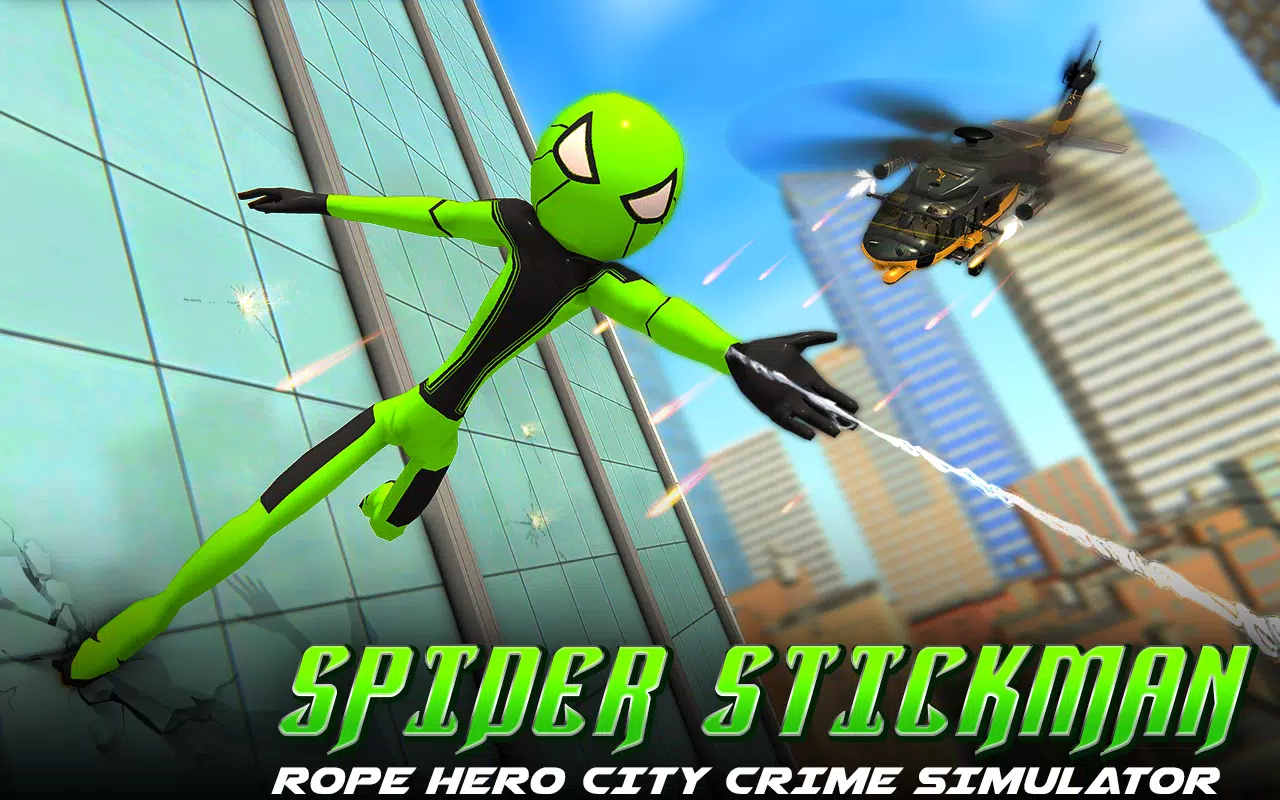 The Amazing Spider-Stickman Hook Far From House APK (Android Game