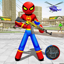 Flying-Spider StickMan Rope Hero Strange Gangster APK