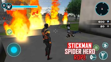Stickman Spider Hero Rope: Strange Stick Man captura de pantalla 1