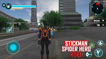 Stickman Spider Hero Rope: Strange Stick Man captura de pantalla 2