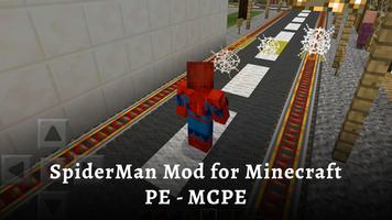 SpiderMan Mod for Minecraft الملصق