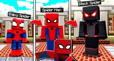 Spider MAN MOD for Minecraft poster