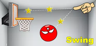 Jogo de basquete de corda de balanço