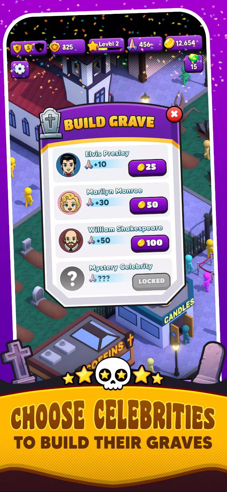 Celebrity Graveyard Tycoon