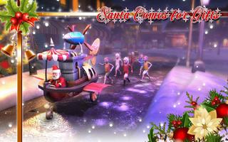 Christmas Car Rush Gifts Delivery: Santa New Game الملصق
