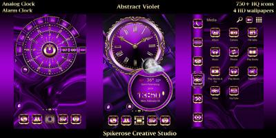 Abstract Violet theme الملصق