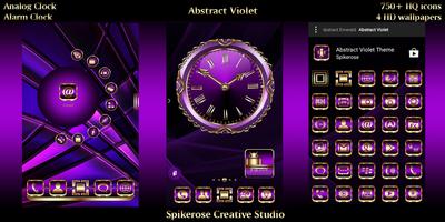 Abstract Violet theme تصوير الشاشة 1