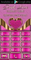 Pink Love Clock Widget Collection captura de pantalla 2