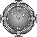 Silver Clock widget APK