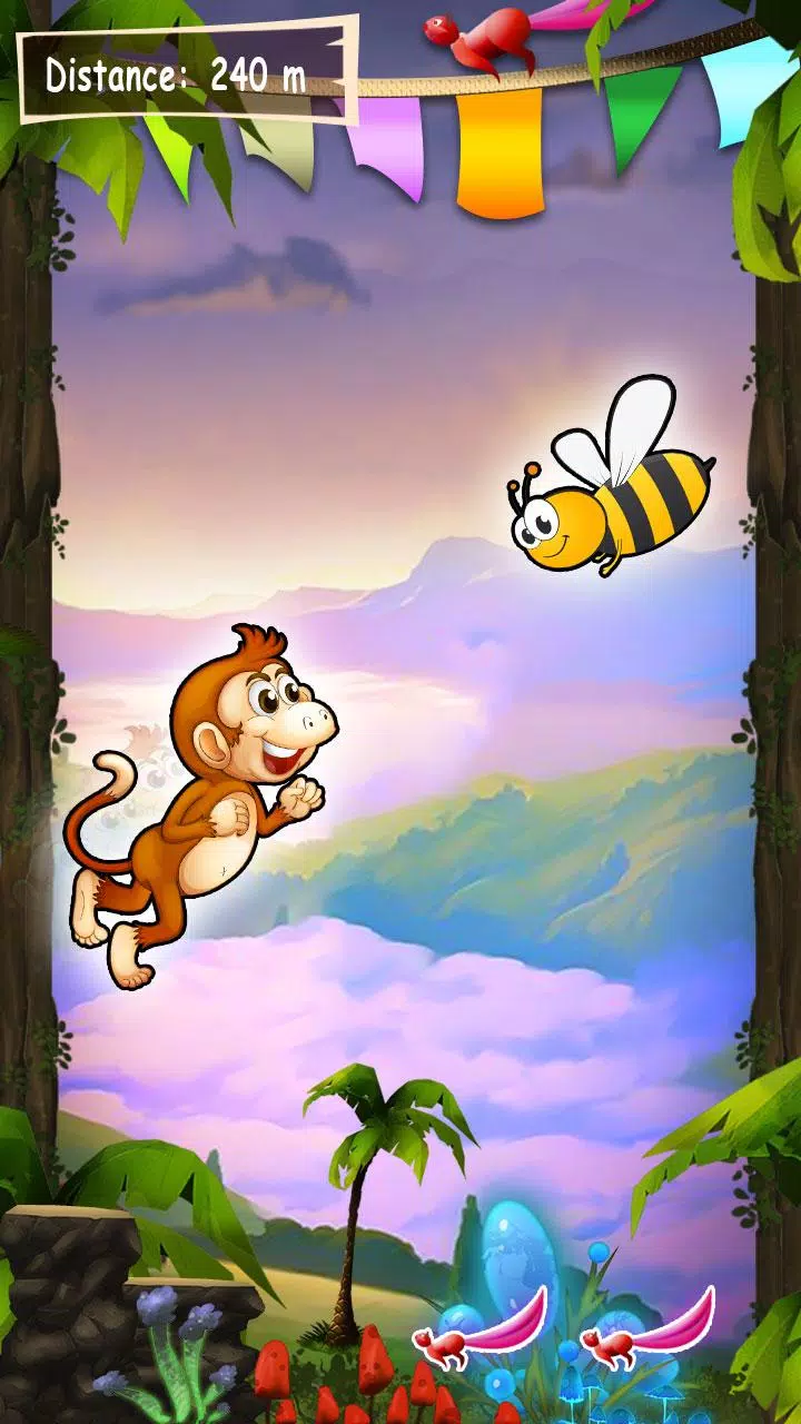 Modelo de jogo de macaco na selva
