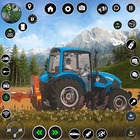 Agriculteur jeux de tracteur icône