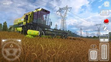 Agriculteur jeux de tracteur Affiche
