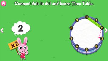 Learn Time Table - Fun Kids Learning Maths Jeu capture d'écran 2