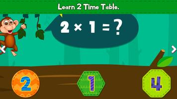 Learn Time Table - Fun Kids Learning Maths Jeu capture d'écran 3