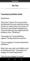 Exploration Sutta - Buddhism screenshot 1