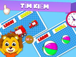 Shapes Colors Size - Trò chơi tương tác cho trẻ em ảnh chụp màn hình 1