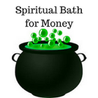 Spiritual bath for money icon