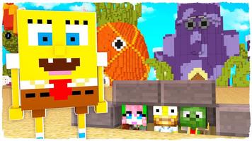 Bikini Bottom Maps and Mod for Minecraft PE Affiche