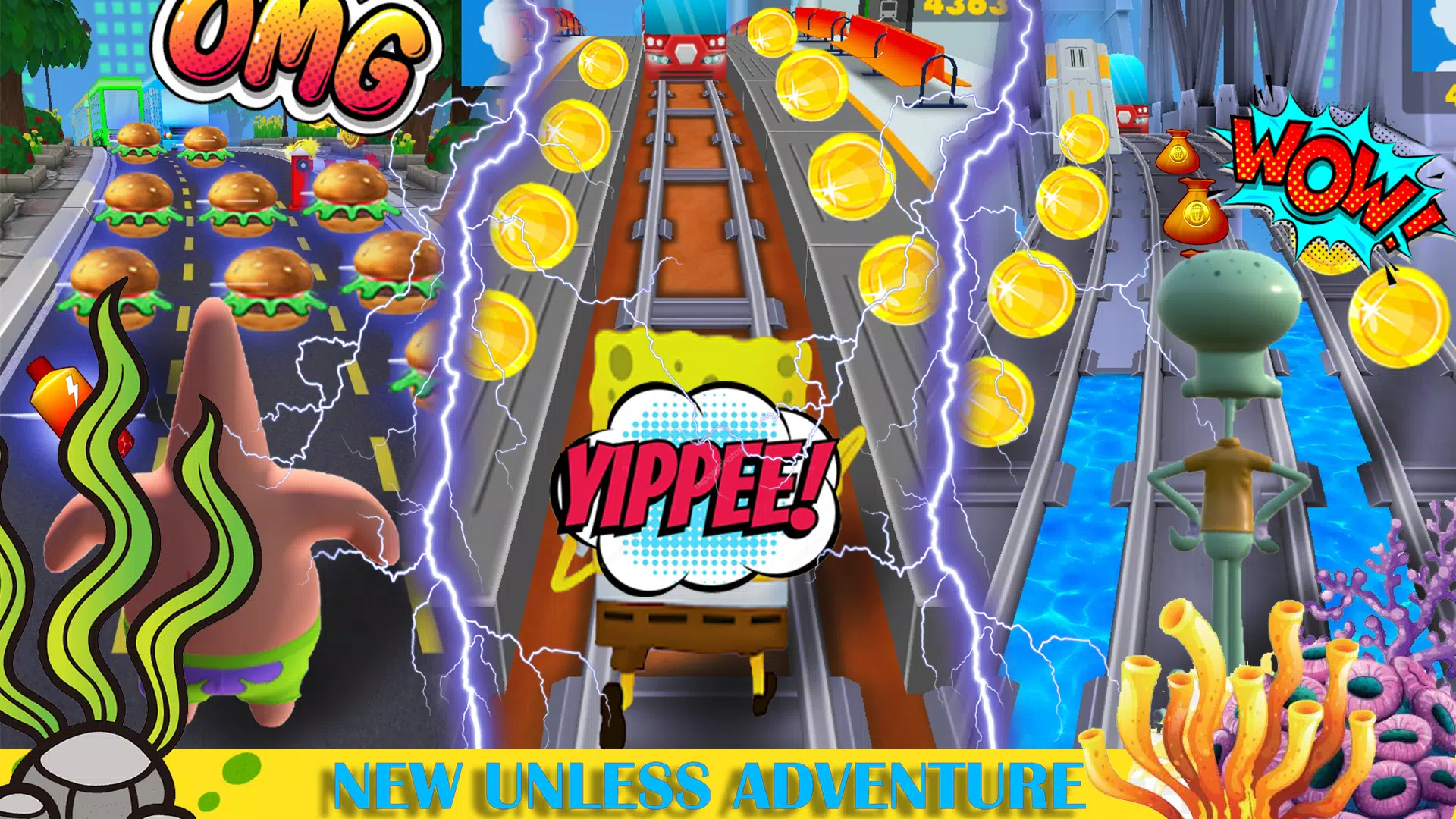 Subway Spongebob Surf Run APK + Mod for Android.