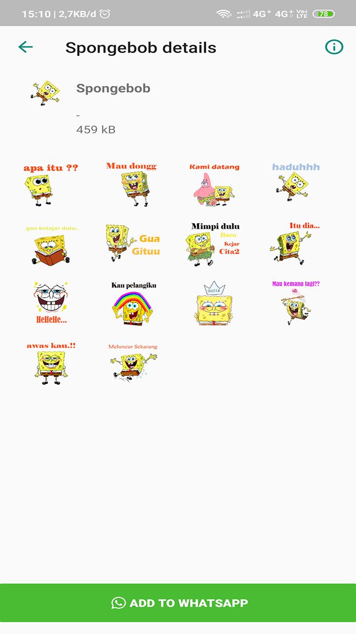 Gambar Spongebob  Lucu  Untuk Stiker  Wa 