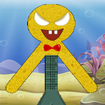 stickman sponge rope hero icon